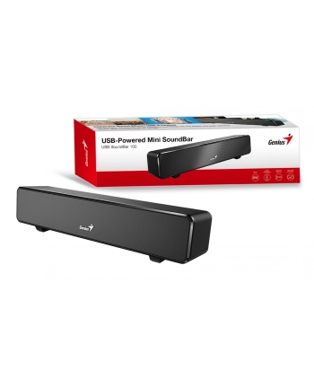 Genius głośnik Mini USB SoundBar 100, Immersive Cinema-Style Sound Effect, black