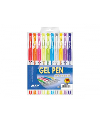 mfp Długopis żelowy zestaw 10szt GC1068-10 glitter