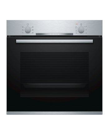 Bosch HBA530BS0S Built in Oven, Serie 2, A, 71L, connection power 3400W, stainless steel Bosch Oven HBA530BB0S Built-in, 71 L, Black, Eco Clean, A, Push pull buttons, Height 60 cm, Width 60 cm, Integrated timer, Electric