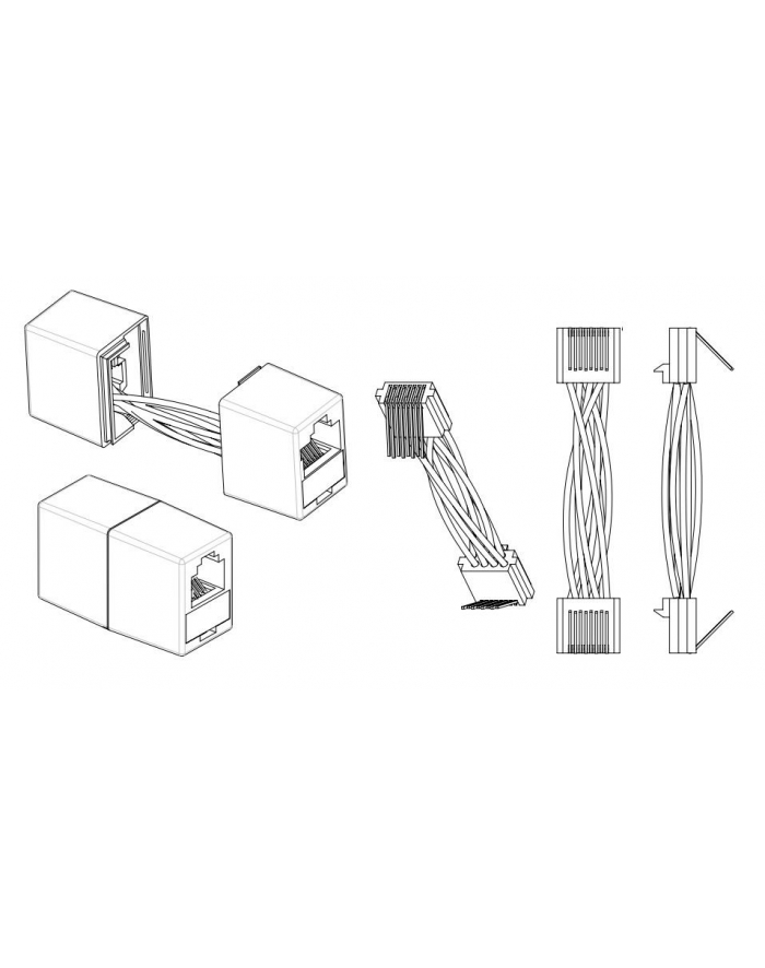 efb elektronik EFB Adapter łącznik RJ45 UTP główny