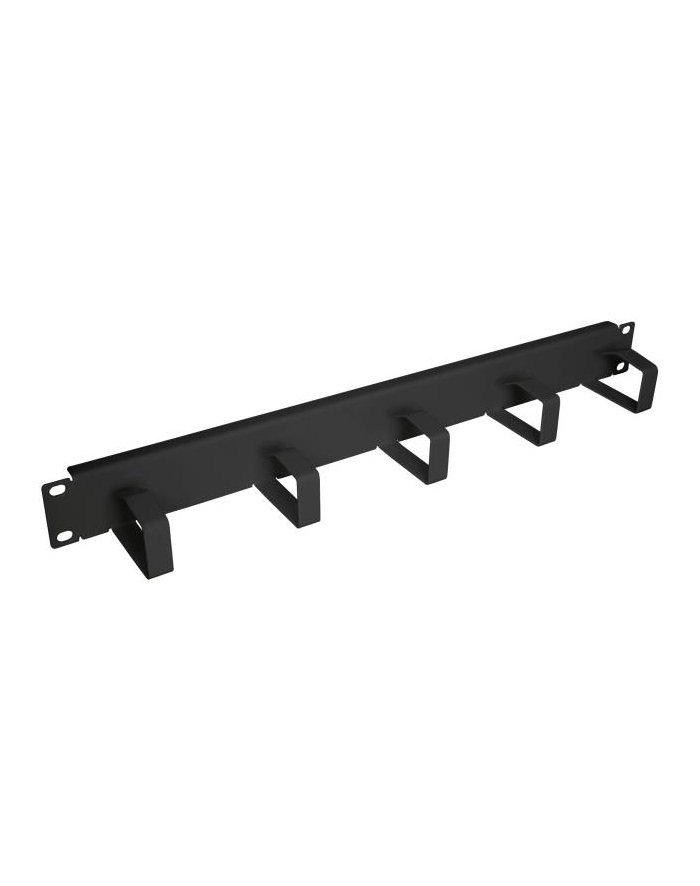 efb elektronik EFB Oganizer kabli do szaf Rack 19'' 1U, 5 uchwytów, metal, czarny główny