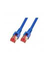 efb elektronik EFB Patch cord S/FTP, kat. 6, LSZH, 1m, miedź, niebieski - nr 3