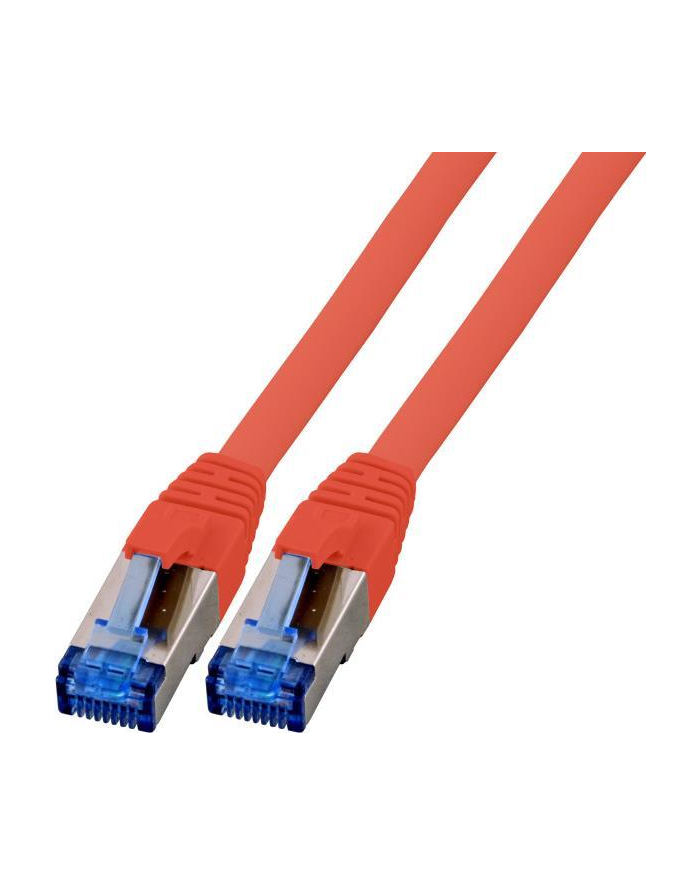 efb elektronik EFB Patch cord S/FTP kat.6A RJ45 TPE SUPERFLEX LSZH 15cm na kablu kat.7 czerwony główny