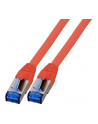 efb elektronik EFB Patch cord S/FTP kat.6A RJ45 TPE SUPERFLEX LSZH 15cm na kablu kat.7 czerwony - nr 4