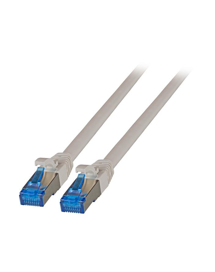 efb elektronik EFB Patch cord S/FTP kat.6A RJ45 TPE SUPERFLEX LSZH 1m, na kablu kat.7, szary główny