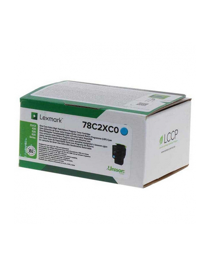 Toner Lexmark 78C2XC0 Cyan|5 000 str.|CS421dn / CS521dn / CS622 główny