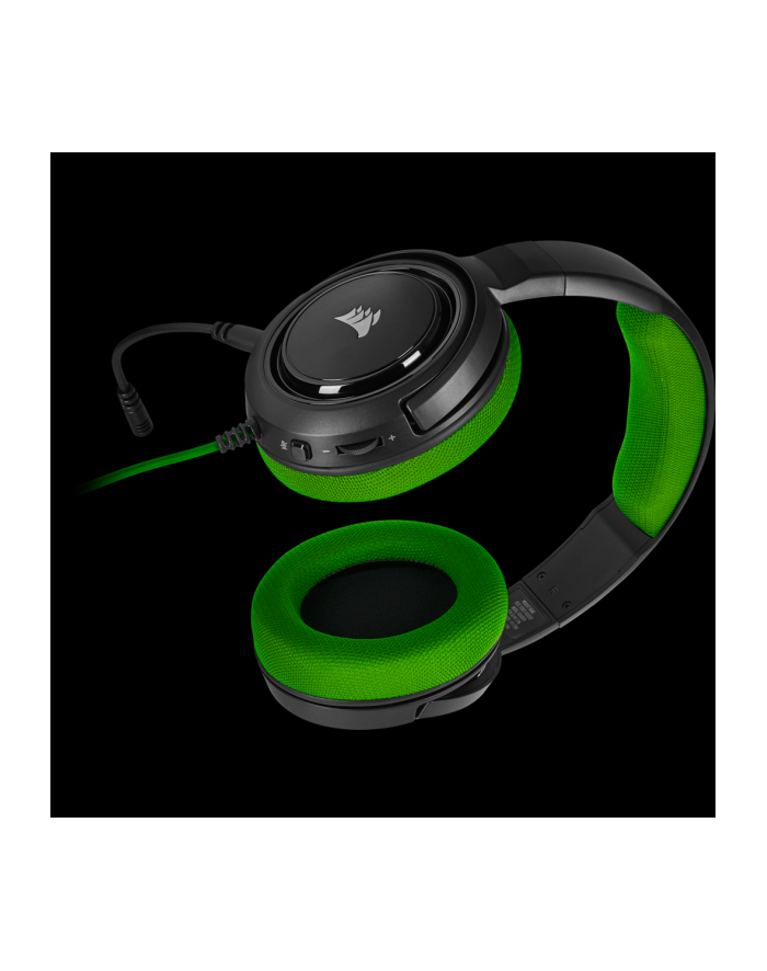 Corsair słuchawki gamingowe HS35 Stereo, Green (EU) główny