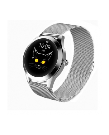 Smartwatch oromed Smart Lady Silver Puls Sport Krokomierz IP68  (Aparat - pilot do robienia zdjęć na telefonie  Dzienny cel długości snu  Dzienny cel przebytych kroków  Funkcja nie przeszkadzać  Funkcja znajdź smartwatch  Historia przebytej trasy  P