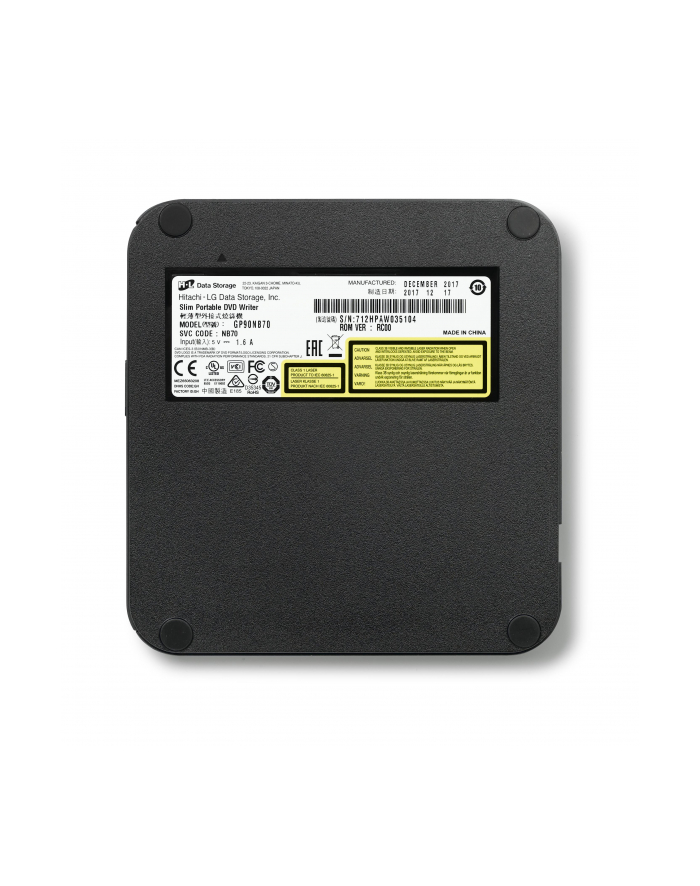 Hitachi-LG DVD -/+ R/RW USB GP90NB70 SLIM ZEW Czarny główny