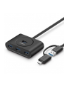 UGREEN HUB USB 30 + USB-C 31  4-PORTOWY CZARNY - nr 6