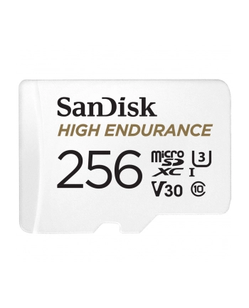 SanDisk 256GB High Endurance, memory card (white, Class 10, V3, U3)