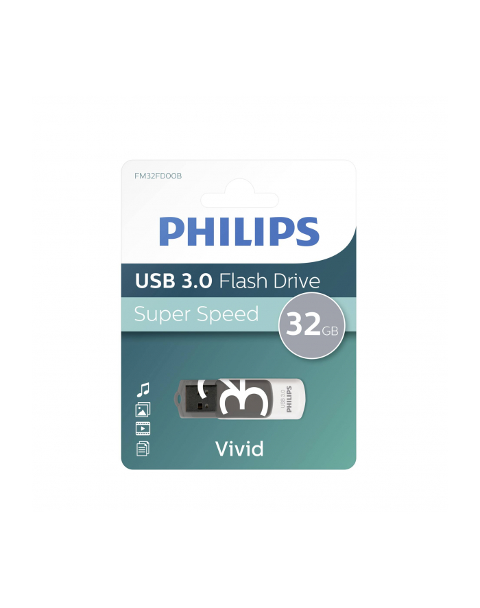 Philips 32 GB vivid edition USB stick (white / orange, USB 3.0) główny