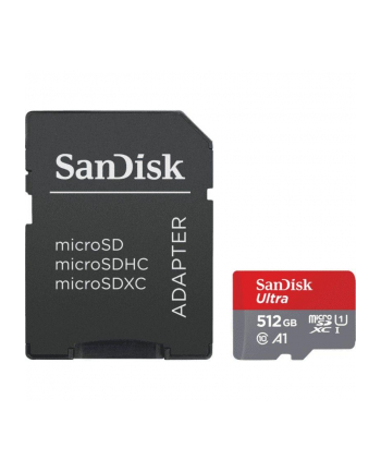 SanDisk Ultra 512 GB microSDHC, Memory Card (UHS-I A1, Class 10)