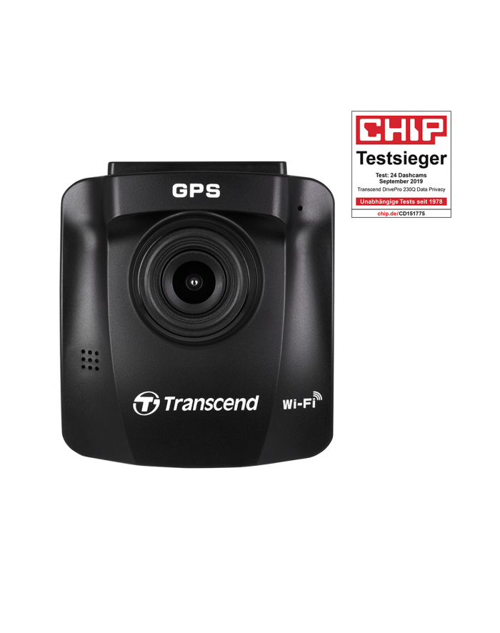 Transcend DrivePro 230Q Data Privacy, dashcam (black, suction cup) główny