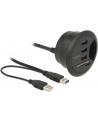 DeLOCK table Hub 3 Port USB 3.0, card reader (+ 2 Slot SD card reader) - nr 25