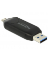 DeLOCK Micro USB OTG card reader + USB 3.0 A plug (black) - nr 1