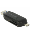 DeLOCK Micro USB OTG card reader + USB 3.0 A plug (black) - nr 3