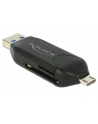 DeLOCK Micro USB OTG card reader + USB 3.0 A plug (black) - nr 4