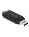 DeLOCK Micro USB OTG card reader + USB 3.0 A plug (black) - nr 5