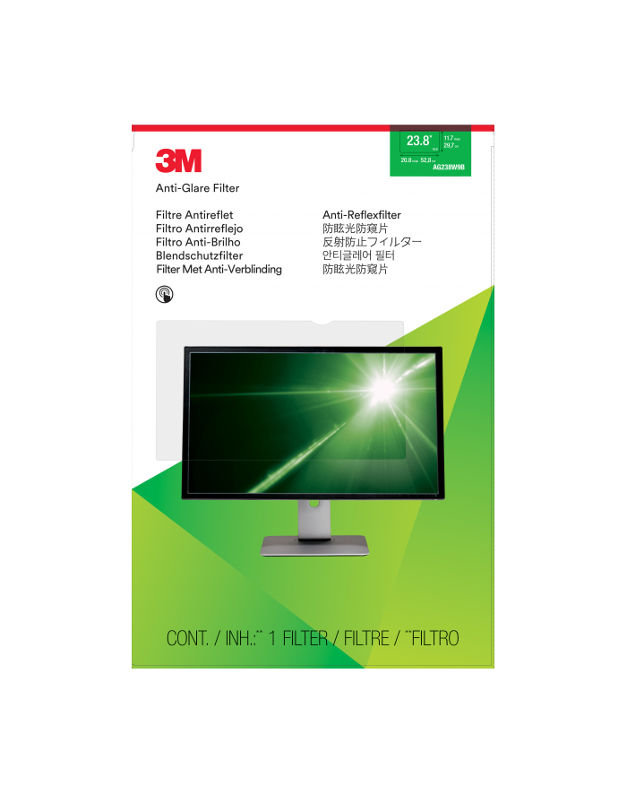 3M Anti-glare filter (23.8'' widescreen monitor (16:9)) główny