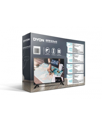 Enter DYON 32 Pro X2 LED projector (black, HDMI, WXGA, triple tuner, HD)