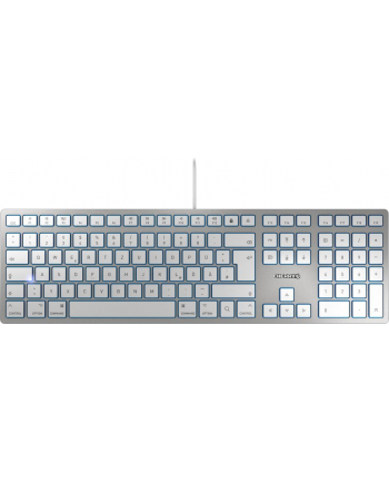 CHERRY KC 6000 SLIM FOR MAC, keyboard (silver / white)