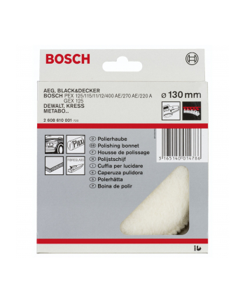 bosch powertools Bosch lamb wool hood 130mm - 2608610001