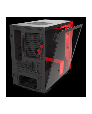 NZXT H210, tower case (black / red, manufacturer name designation)