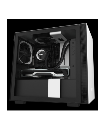 NZXT H210, tower case (black / white, Tempered Glass)