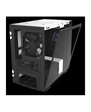 NZXT H210, tower case (black / white, Tempered Glass)