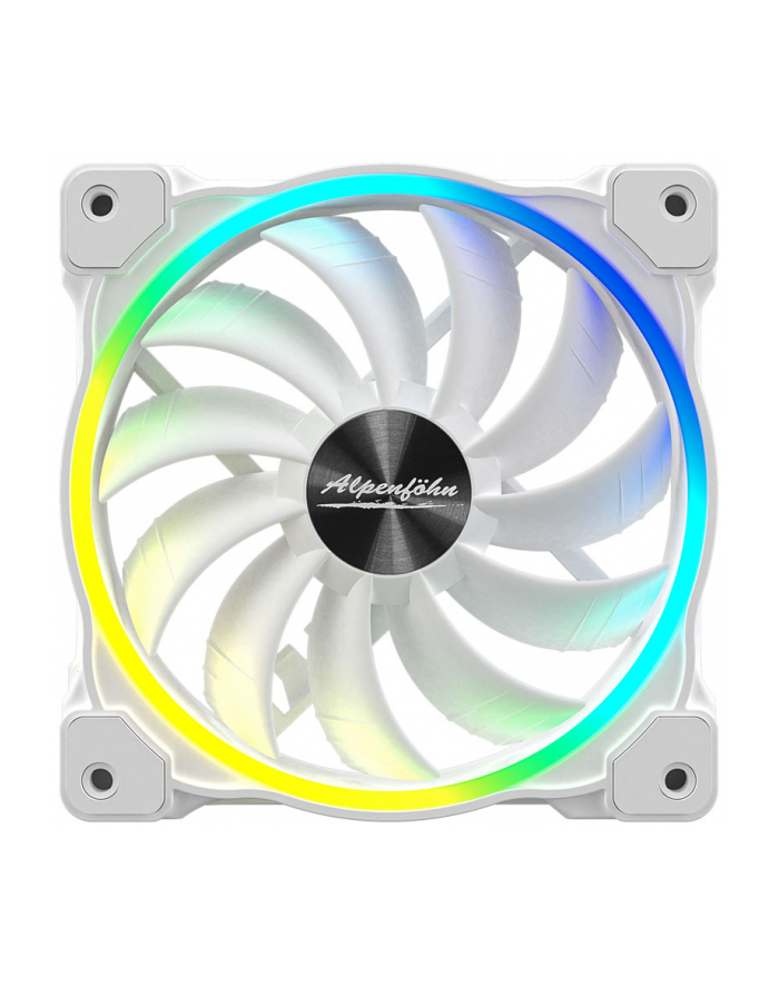 Alpenföhn Wing Boost 3 white / HS 120x120x25 - ARGB -Single główny