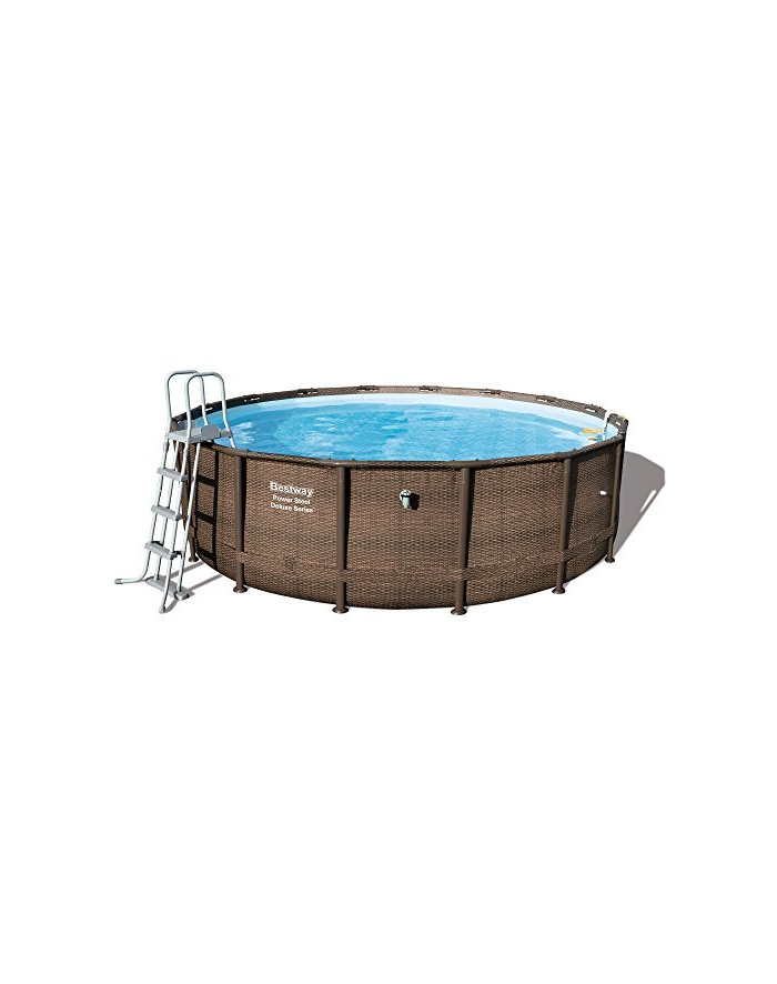Bestway Power Steel Deluxe Set, ? 488cm x 122cm, swimming pool (brown, with filter pump) główny
