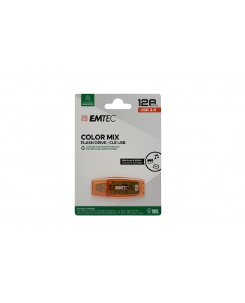 Emtec C410 Color Mix 2.0 128 GB, USB flash drive (red, USB-A 2.0)