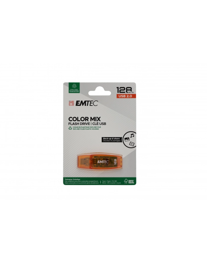 Emtec C410 Color Mix 2.0 128 GB, USB flash drive (red, USB-A 2.0) główny