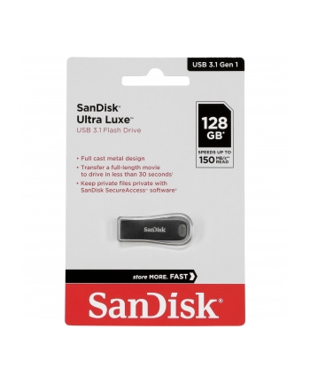 SanDisk 128GB Ultra Luxe, USB stick (silver, SDCZ74-128G-G46)