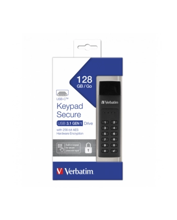 Verbatim Secure Keypad 128 GB, USB flash drive (black, USB-C)