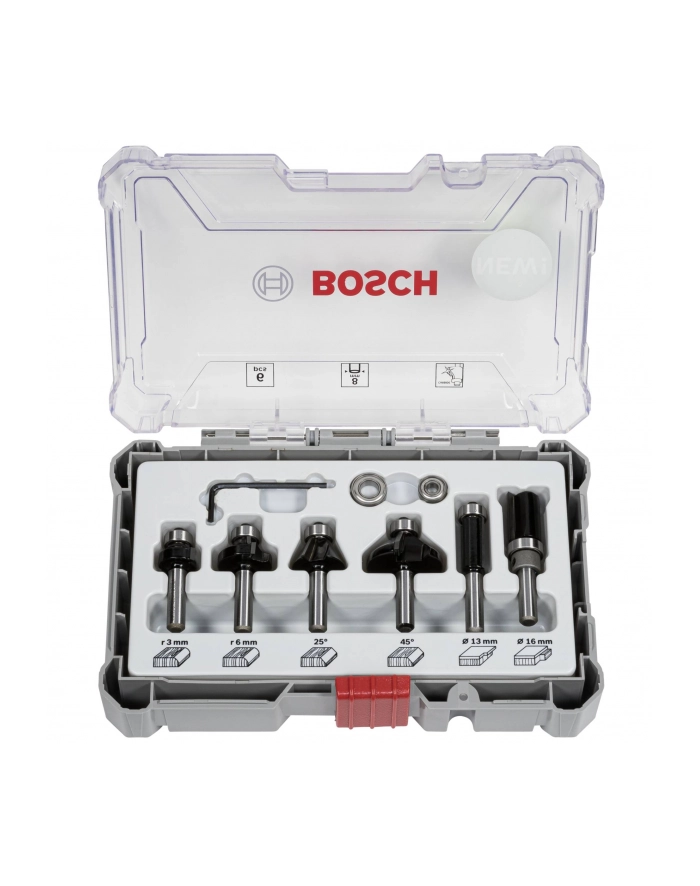 bosch powertools Bosch edge and edge router-set 6 pieces (8 mm) główny
