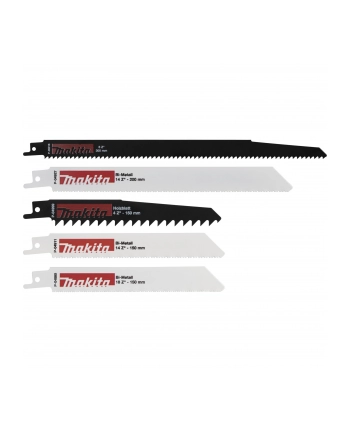 Makita Recipro Saw Blade starter set Uni P-83945, saw blade set (5 pieces)
