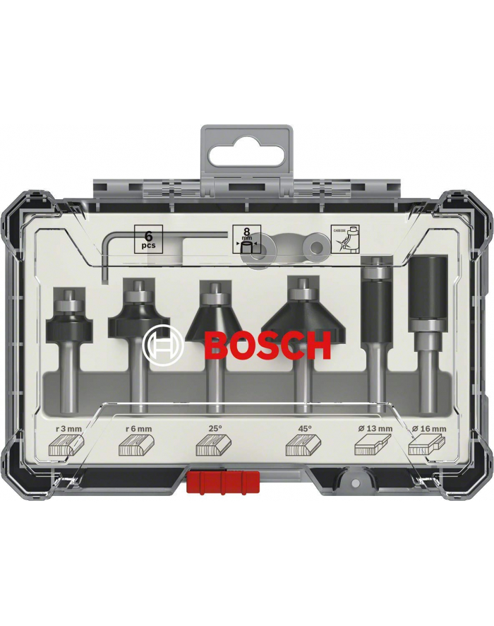 bosch powertools Bosch edge and edge router-set 6 pieces (8 mm) główny