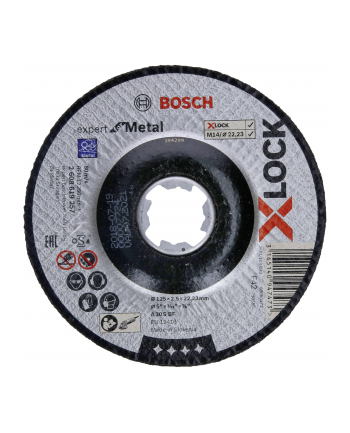 bosch powertools Bosch cutting disk X-LOCK Expert for Metal cranked 125mm (125 x 2.5 x Length 22.23mm)