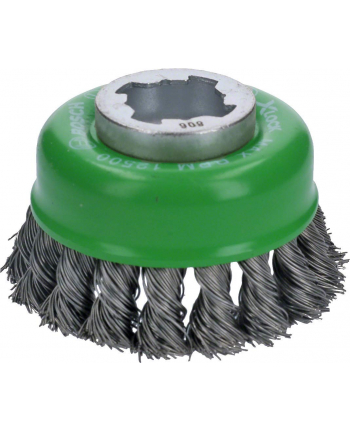bosch powertools Bosch X-LOCK cup brush Heavy for Inox 75mm, knotted type (75mm diameter, 0.5 mm wire)