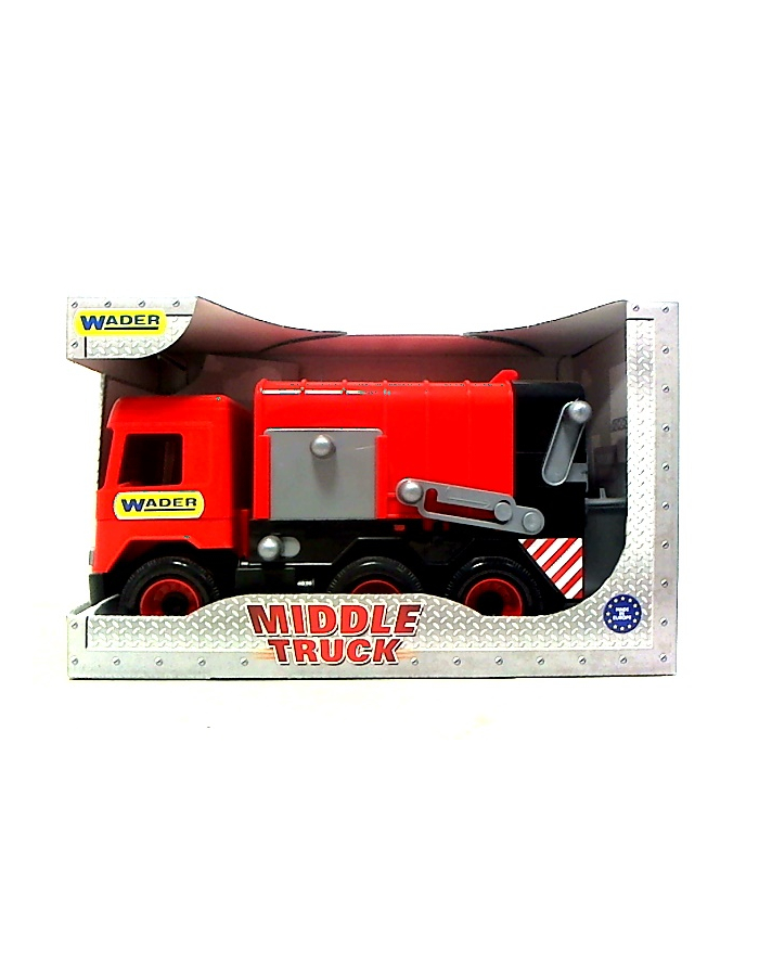 WADER middle truck śmieciarka czerwona 32113 główny