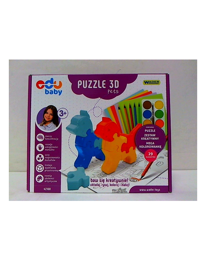 WADER puzzle zoo 3D pets 42160 główny