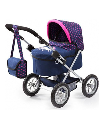 BAYER Wózek głęboki Trendy szaro-różowy 13008