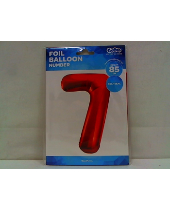 godan Balon foliowy Cyfra7 85cm czerwona BC-HCW7