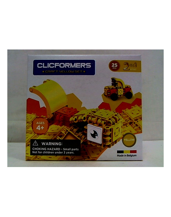 clicformers - klocki CLICS Clicformers Craft set yellow 25el 35667 główny