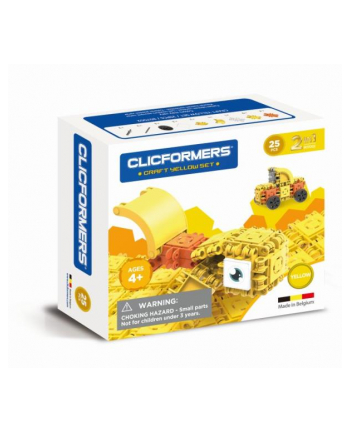 clicformers - klocki CLICS Clicformers Craft set yellow 25el 35667