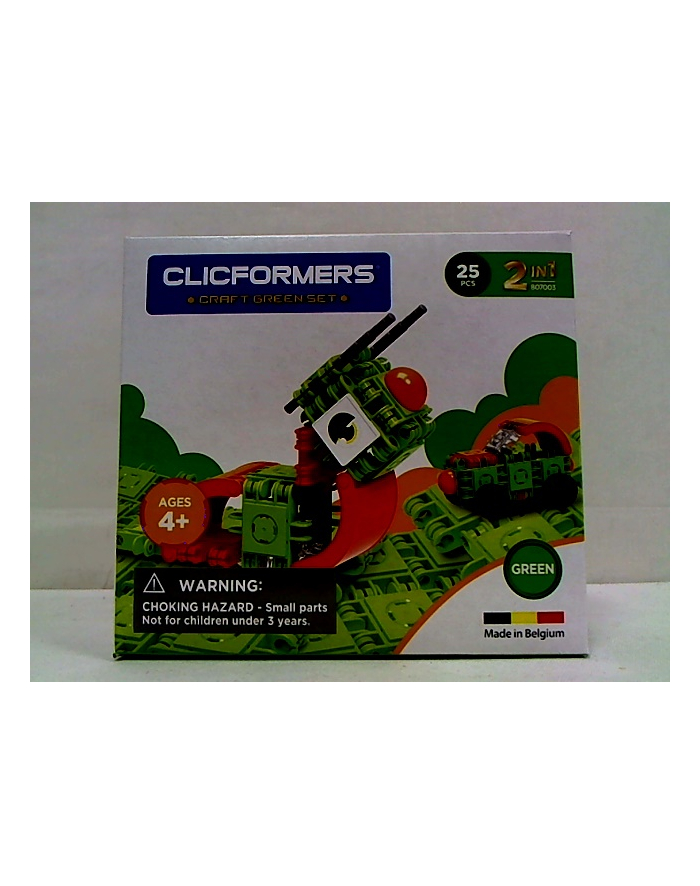 clicformers - klocki CLICS Clicformers Craft set green 25el 35674 główny