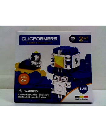 clicformers - klocki CLICS Clicformers Craft set blue 25el 35681