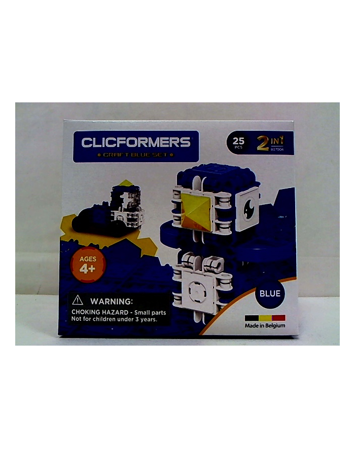 clicformers - klocki CLICS Clicformers Craft set blue 25el 35681 główny